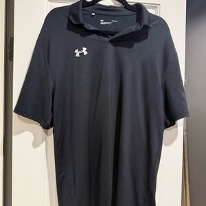 Under Armour Men's Dark Polo Shirt size large